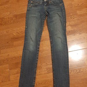 True Religion low rise skinny jeans Size 25